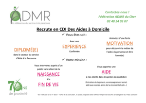 offre EMPLOI ADMR