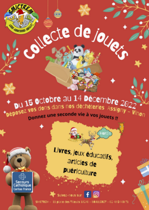 Collecte de jouets 2022 Secours catholique